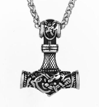 Stormbreaker Hammer - The Nevermore Gothic Titanium Steel Pendant Necklace Viking Norse