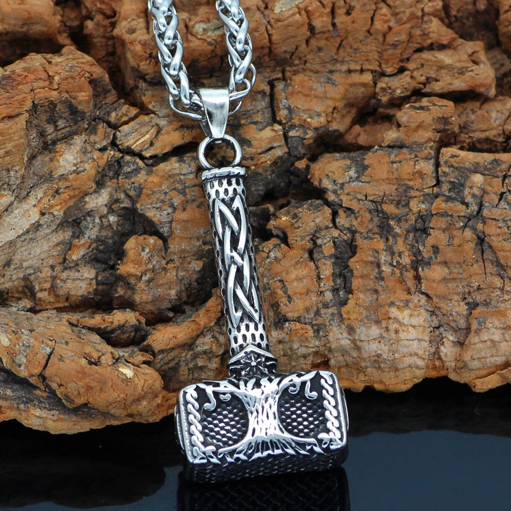 Stormforge Maul - The Nevermore Gothic Viking Norse Stainless Steel Pendant Necklace