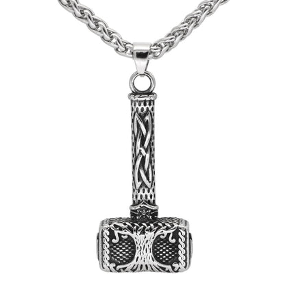 Stormforge Maul - The Nevermore Gothic Viking Norse Stainless Steel Pendant Necklace