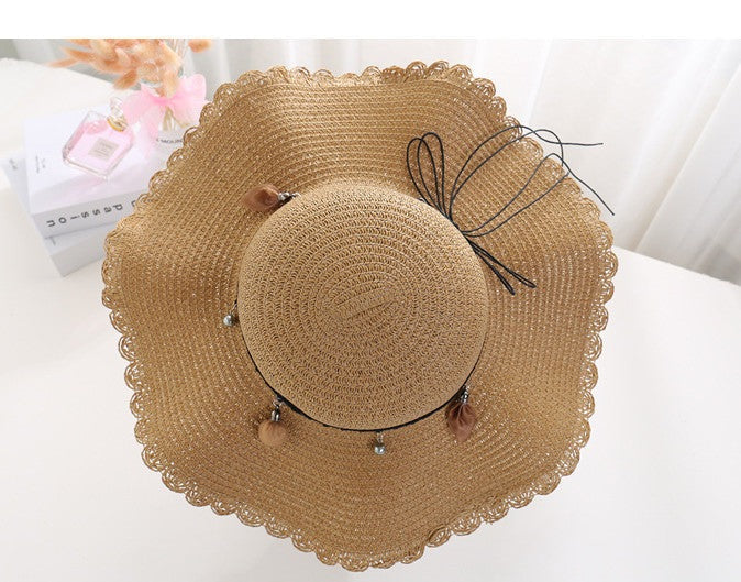 Summered Wavy Hat for beach - The Nevermore Boho Hats