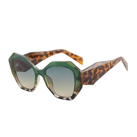 SunHaven - The Nevermore Sunglasses for Women Green-Brown Tortoise