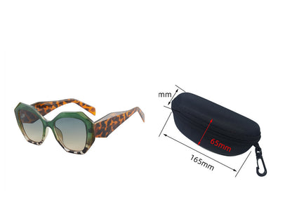 SunHaven - The Nevermore Sunglasses for Women Green-Brown Tortoise