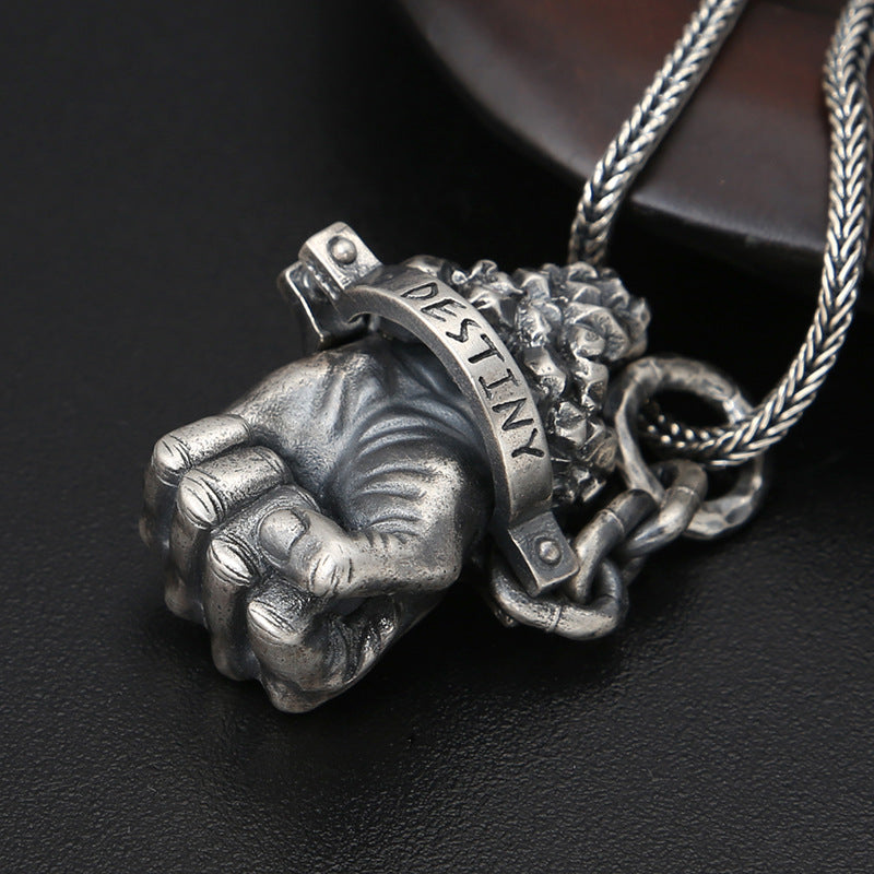 The Fist - The Nevermore Gothic Pendant 925 Sterling Silver