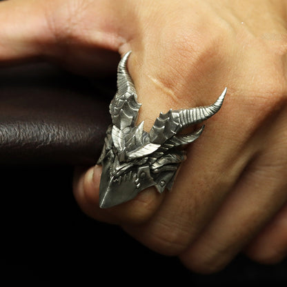 The Guardian - The Nevermore Gothic Ring - 925 Sterling Silver