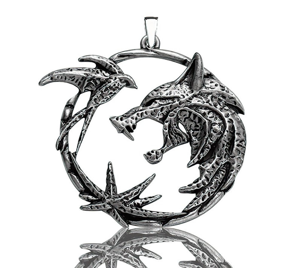 The Witcher, White Wolf - The Nevermore Gothic Pendant Necklace