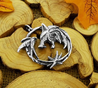 The Witcher, White Wolf - The Nevermore Gothic Pendant Necklace