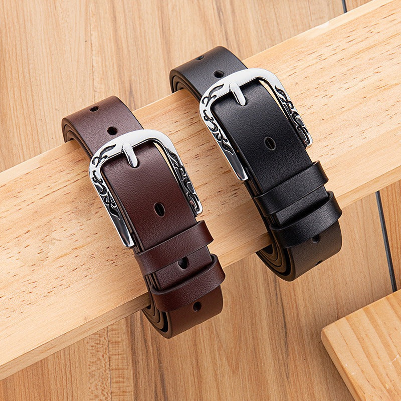 Thin leather belt - The Nevermore Belts for Women