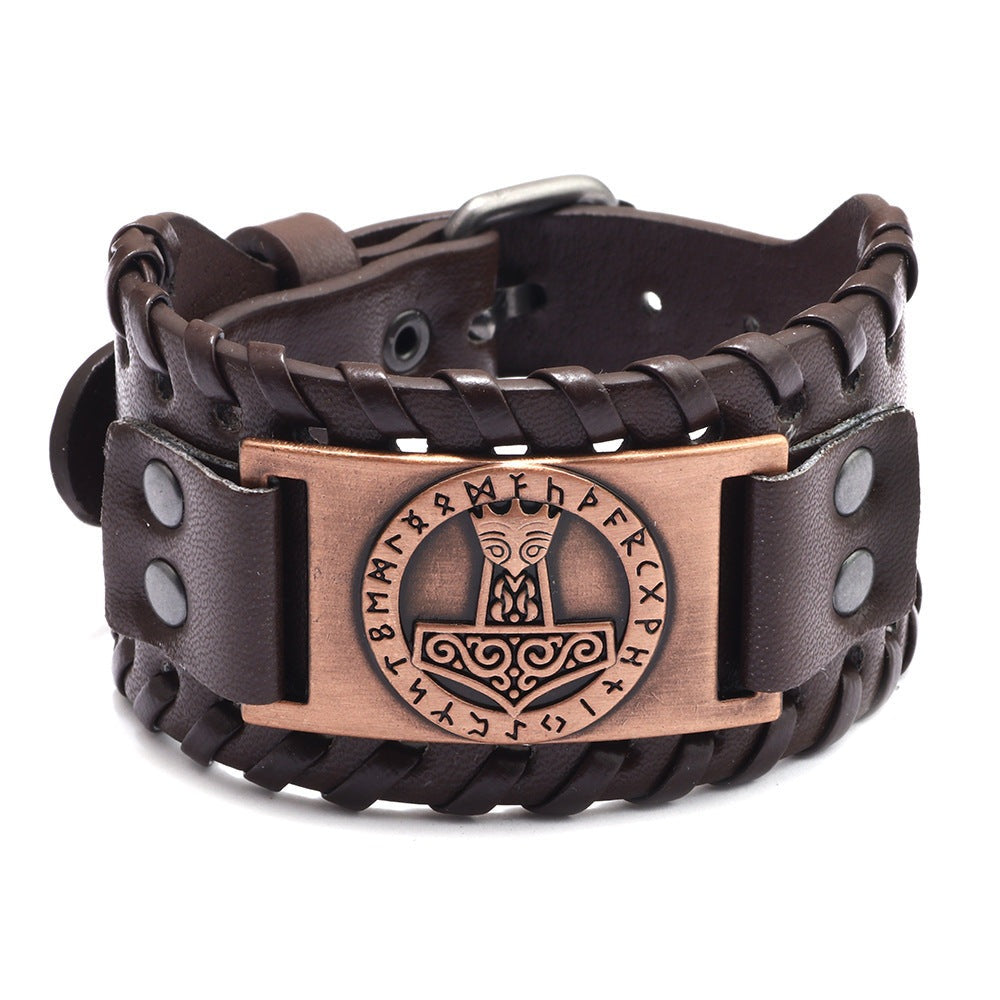 Thorgils Thor's Hammer - The Nevermore Gothic Bracelet Leather