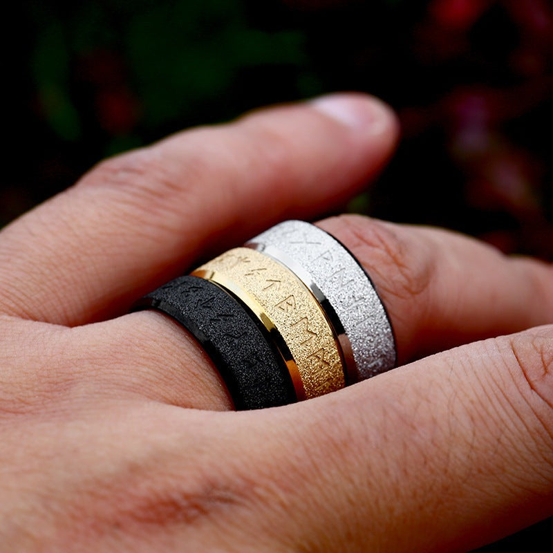 TitaniumGlow - The Nevermore Unisex Titanium Steel Rings