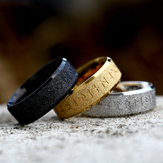 TitaniumGlow - The Nevermore Unisex Titanium Steel Rings