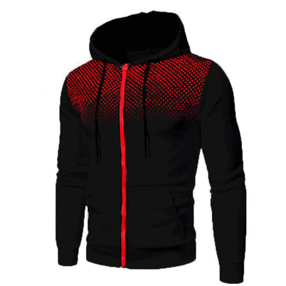 Torin Battleaxe - The Nevermore Hooded Fitness Sweater with Zipper for Men