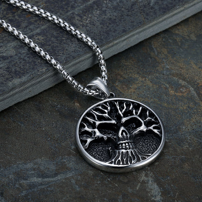 Tree of Death - The Nevermore Gothic Pendant - Necklace Stainless Steel