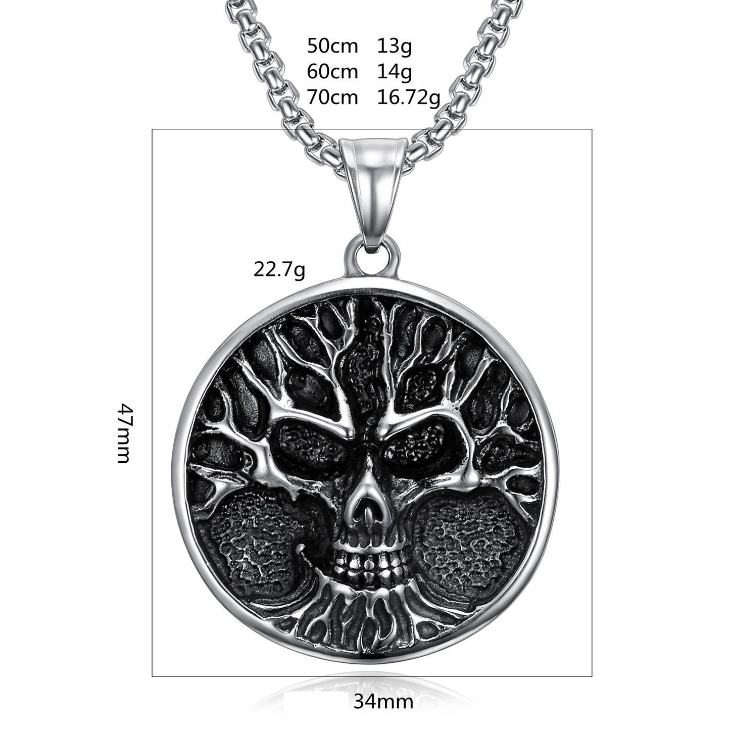 Tree of Death - The Nevermore Gothic Pendant - Necklace Stainless Steel