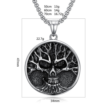 Tree of Death - The Nevermore Gothic Pendant - Necklace Stainless Steel