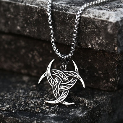 Triquetra Titanium Steel - The Nevermore Gothic Pendant