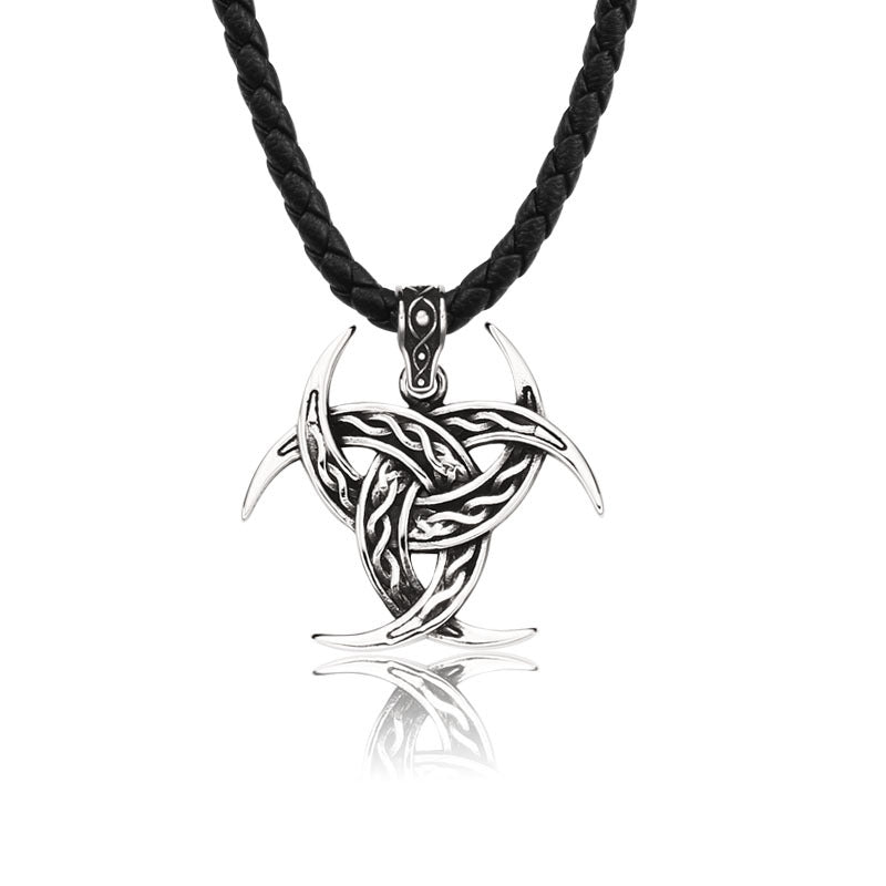 Triquetra Titanium Steel - The Nevermore Gothic Pendant