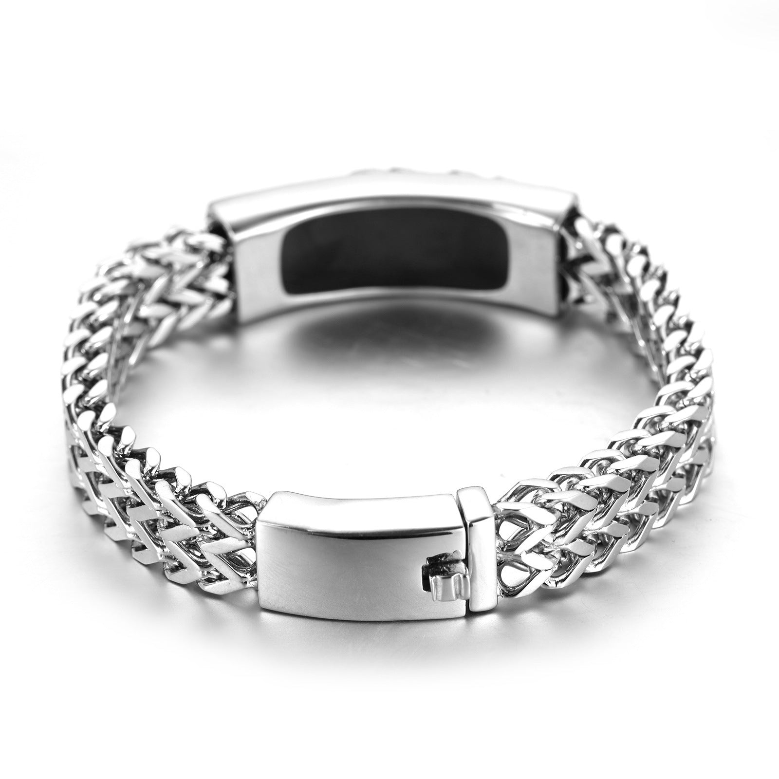 Two-Wheel Passion - The Nevermore Gothic motorcycle bracelet in titanium steel