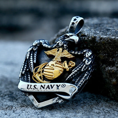 U.S. Navy - The Nevermore Pendant Stainless Steel