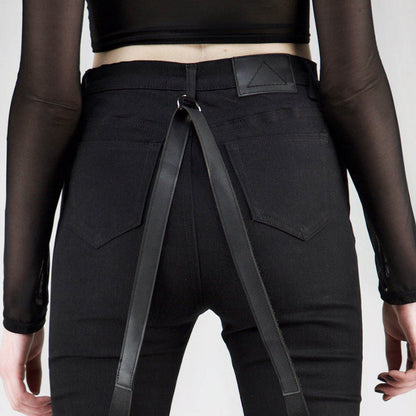 Until Death - The Nevermore Gothic Pants Hoop Trousers for Women