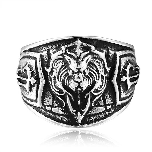 Urban Knight - The Nevermore Men's Lion Ring