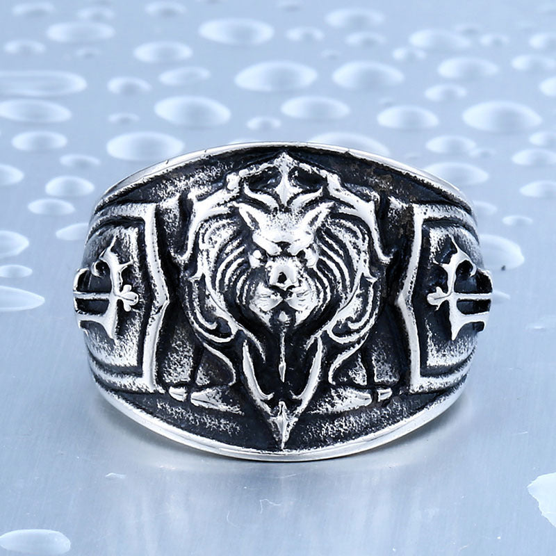 Urban Knight - The Nevermore Men's Lion Ring