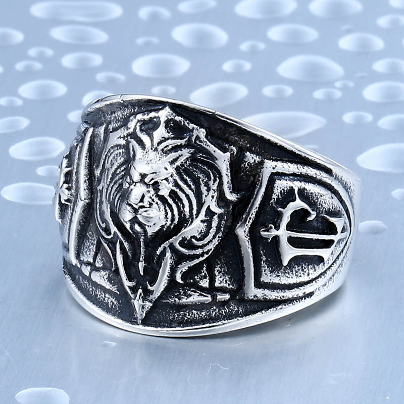 Urban Knight - The Nevermore Men's Lion Ring