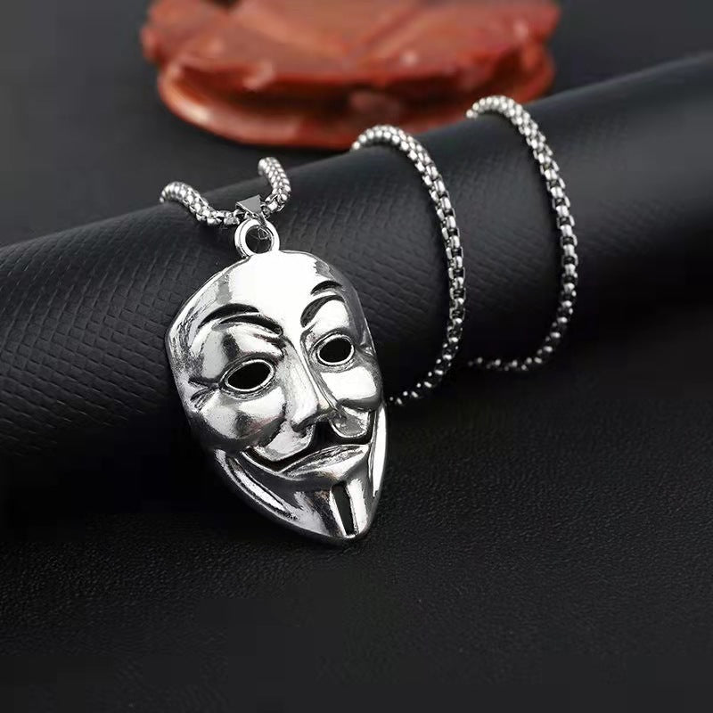 V for Vendetta Mask - The Nevermore Gothic Pendant Necklace