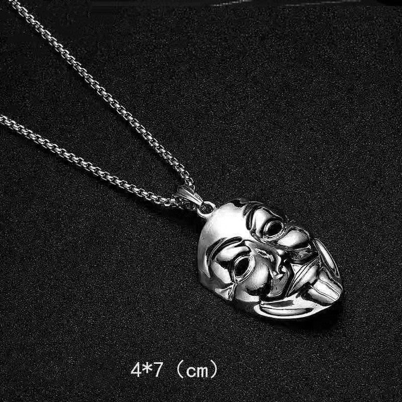 V for Vendetta Mask - The Nevermore Gothic Pendant Necklace