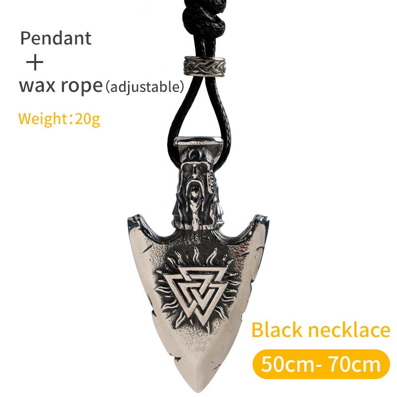 Valhalla's Arrow The Nevermore Gothic Titanium Steel Pendant Necklace