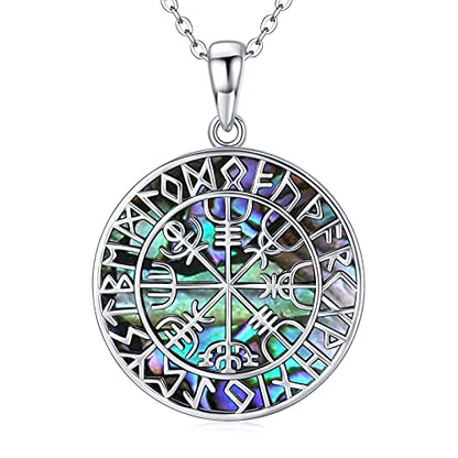 Vegvisir - The Nevermore Gothic Norse Viking Pendant Necklace 925 Sterling Silver