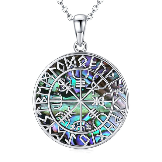 This particular Vegvisir - The Nevermore Gothic Norse Viking Pendant Necklace 925 Sterling Silver is made from high-quality 925 sterling silver and features intricate Gothic details. It's the perfect accessory for any Viking enthusiast or anyone who appreciates Norse mythology and symbolism.