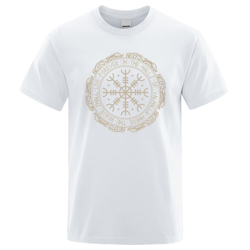 Vegvisir Viking Compass - The Nevermore Gothic T-Shirt for Men