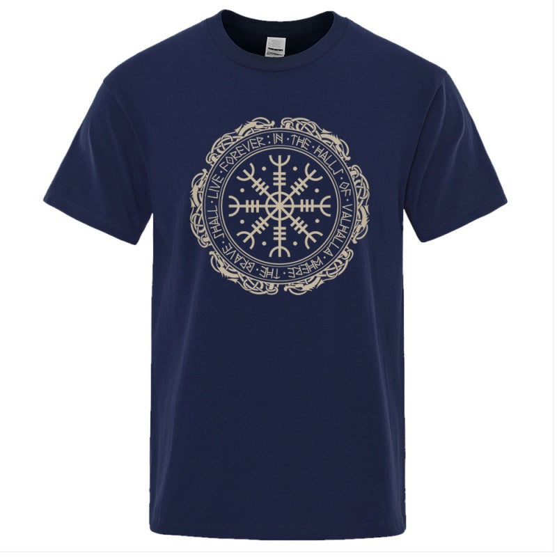 Vegvisir Viking Compass - The Nevermore Gothic T-Shirt for Men