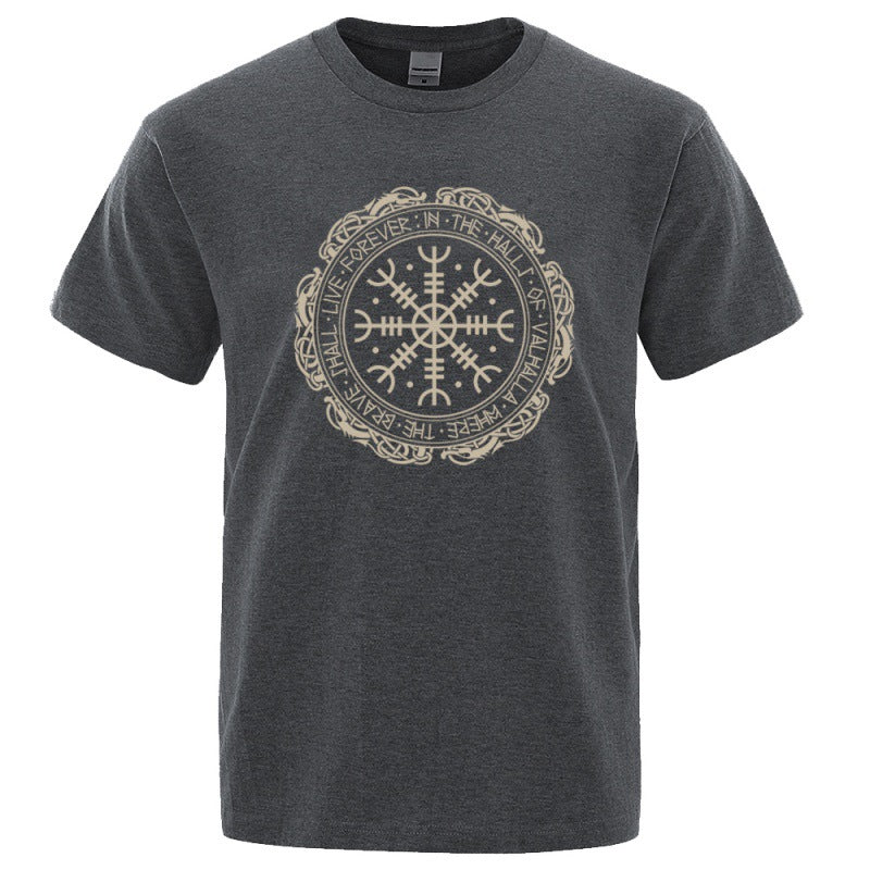 Vegvisir Viking Compass - The Nevermore Gothic T-Shirt for Men