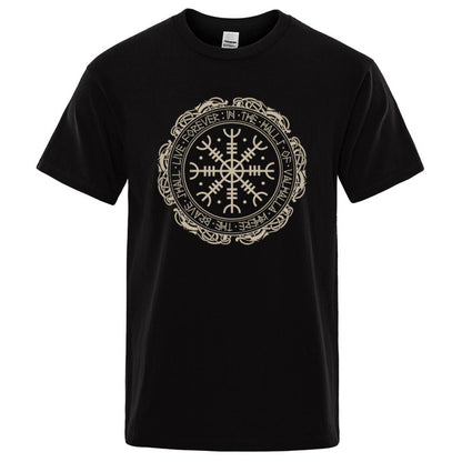 Vegvisir Viking Compass - The Nevermore Gothic T-Shirt for Men