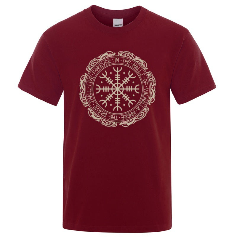 Vegvisir Viking Compass - The Nevermore Gothic T-Shirt for Men