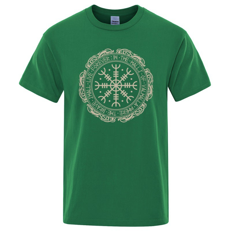 Vegvisir Viking Compass - The Nevermore Gothic T-Shirt for Men