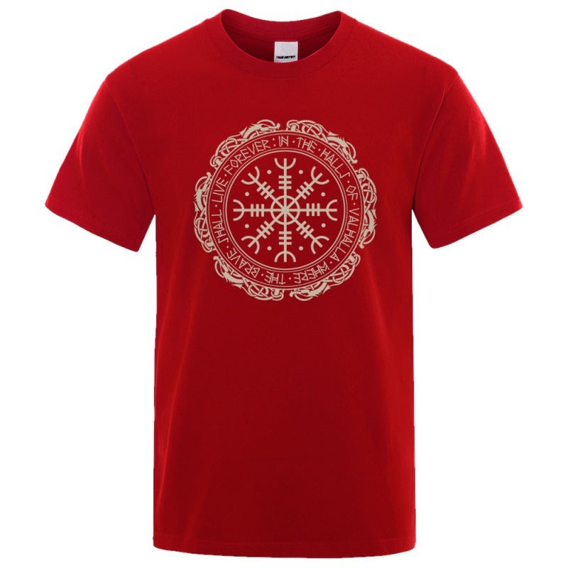 Vegvisir Viking Compass - The Nevermore Gothic T-Shirt for Men