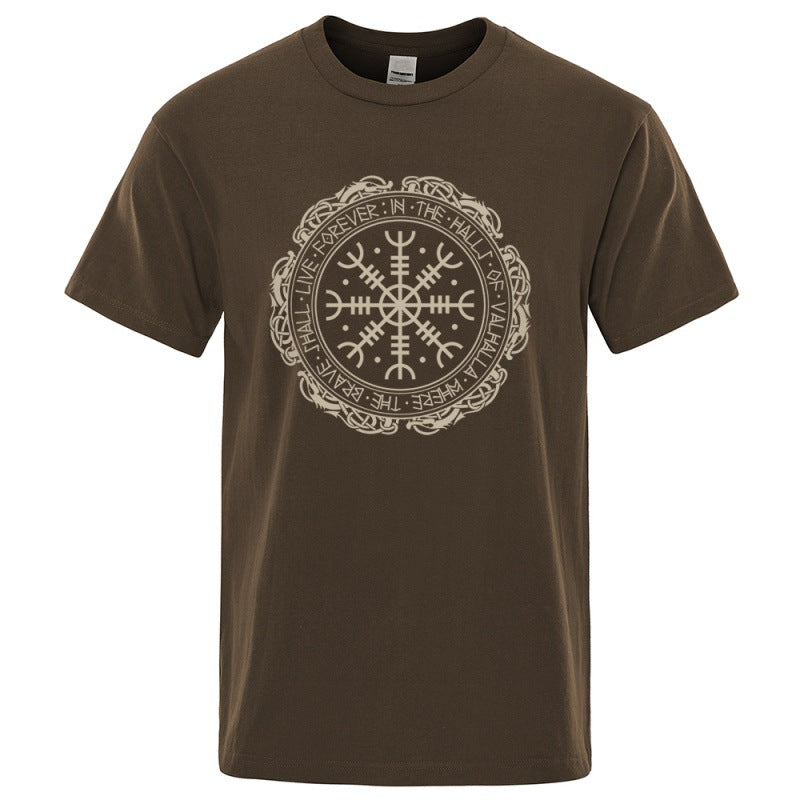 Vegvisir Viking Compass - The Nevermore Gothic T-Shirt for Men