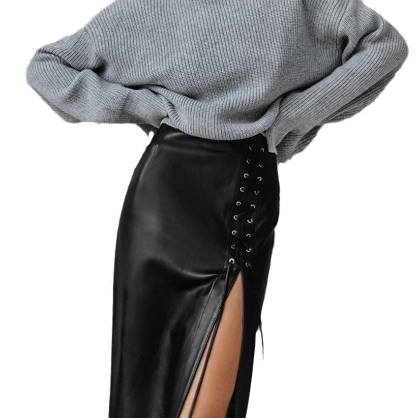 Venice Duncan - The Nevermore Women's Leather Skirt