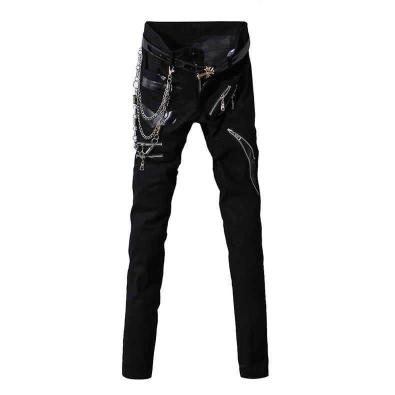 Victor Copperstone pants with studs - The Nevermore Steampunk Pants for Men