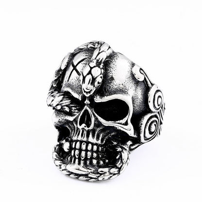 Victor Nightborne Skull - The Nevermore Gothic Ring Stainless Steel