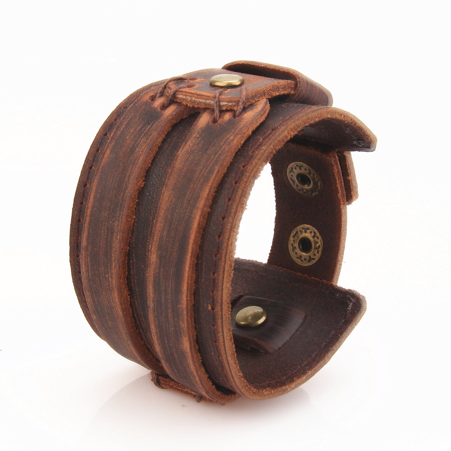 Victorian Arm Cuffs - The Nevermore Steampunk Leather Bracelet