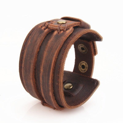 Victorian Arm Cuffs - The Nevermore Steampunk Leather Bracelet