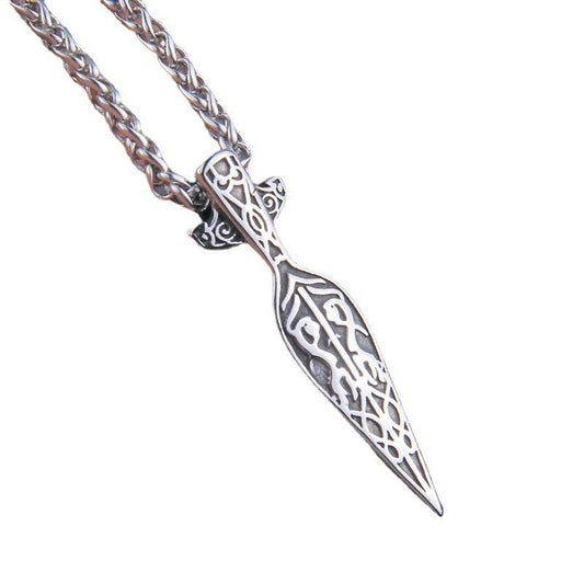 Viking Marauder blade - The Nevermore Gothic Titanium Steel Pendant Necklace Viking Norse