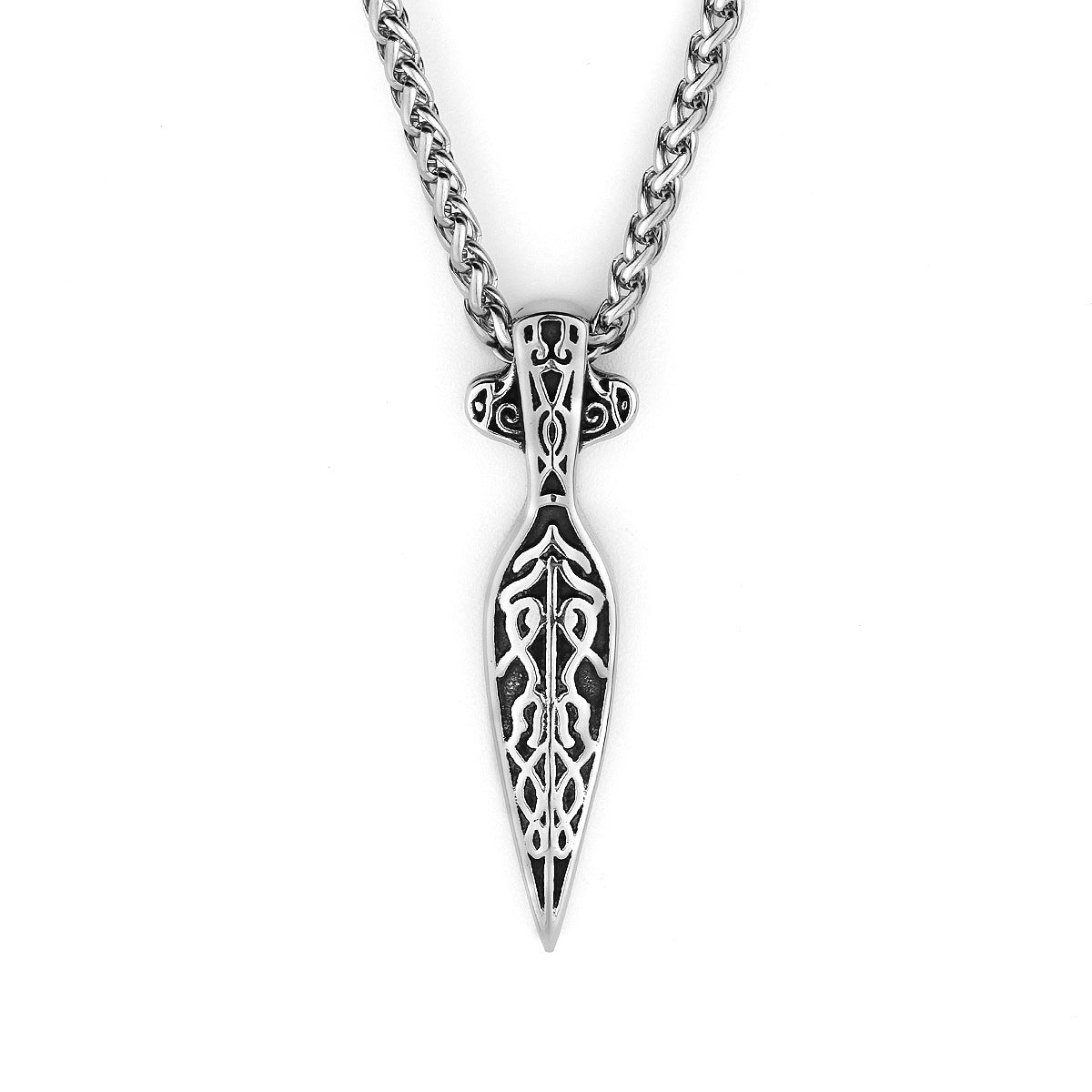 Viking Marauder blade - The Nevermore Gothic Titanium Steel Pendant Necklace Viking Norse