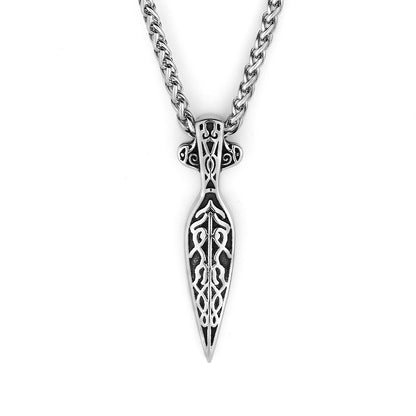 Viking Marauder blade - The Nevermore Gothic Titanium Steel Pendant Necklace Viking Norse