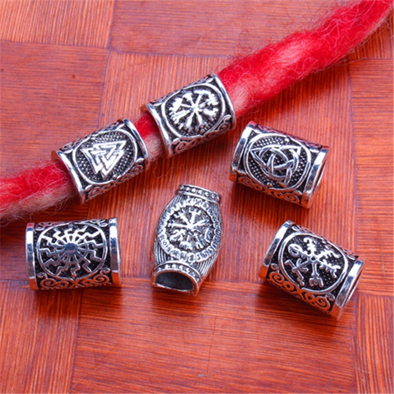 Viking Tress Ornament Ring - The Nevermore Gothic Hair Beard Rings