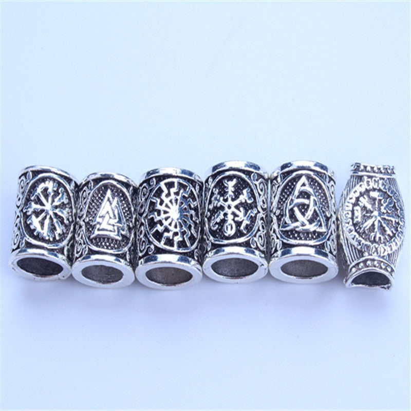 Viking Tress Ornament Ring - The Nevermore Gothic Hair Beard Rings