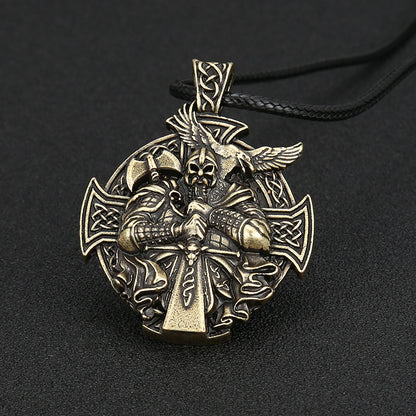 Viktor Dusk - The Nevermore Men`s Pendant Cross Crow